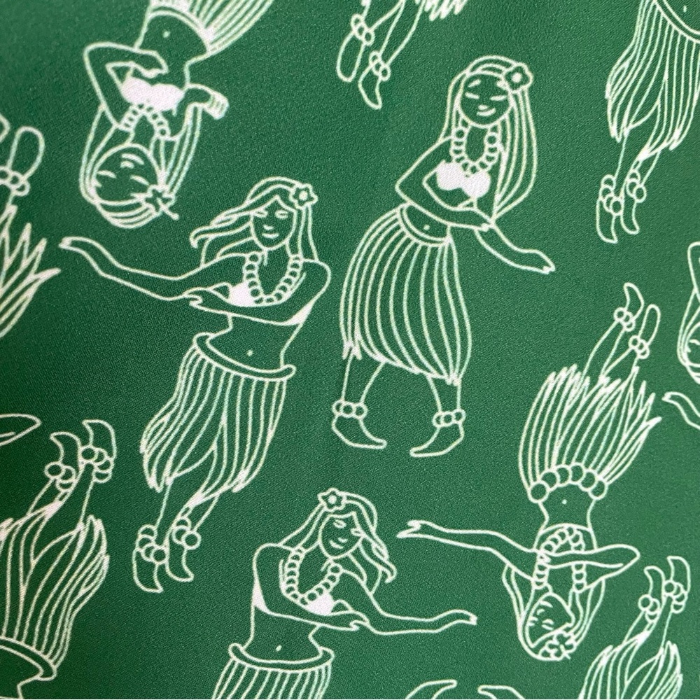 Green Patterned Women's Dress - Picture 11 of 16